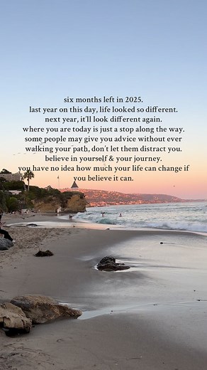 ✨ We’re halfway through the year! It’s never too late to change, grow, and become the person you’re meant to be. Don’t let anyone else’s opinions distract you. This is your reminder to believe in yourself and trust your process🫶🏼 #mondaymotivation #june #2025goals #30s #personalgrowth #mindsetmatters #believeinyourself #manifestation #liveyourbestlife