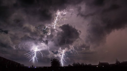 What causes thunder and lightning?