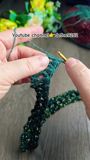 Wonderful easy knitting, single row #crochet #knitting #shorts #reels