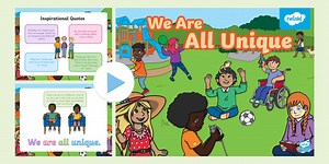 We Are All Unique PowerPoint