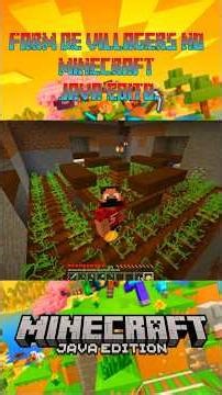 ➡️ FARM DE VILLAGERS NO MINECRAFT JAVA EDITO. 🐉 #minecraft