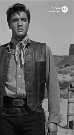 Elvis Presley in RIDE WEST (1957) sora ai