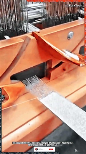 Textile Weaving Machine: High-Speed Fabric Weaving Process #tool #tools #innovation