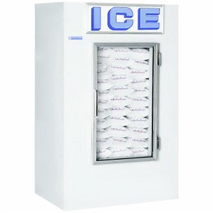 Polar Temp 420CWGP Cold Wall Indoor Ice Merchandiser - 42 cu. ft.