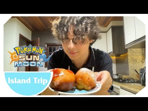 Making hawaiian malasadas for Pokémon Sun & Moon's 9th birthday - ISLAND TRIP