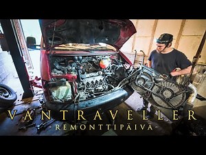 VANTRAVELLER: VW 2,5tdi AXL Nokka-Akselin vaihto | Jakopää | Pumpun Ennakon Säätö