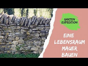 Eine Lebensraum - Mauer für Tiere bauen - Gartenexpedition #naturgarten