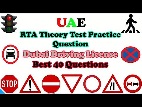 2024 RTA Theory Test practice questions | Dubai Driving License best 40 questions