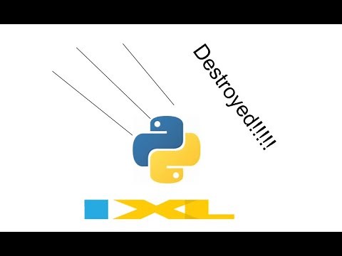 Destroying an IXL assignment with a Python script