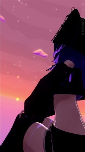 aaaaa so calm 🥰🤍💜 #vrchat #vrc #vtuber #waifu #virtualreality
