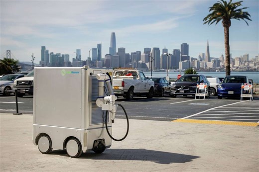 These autonomous robots drive to your electric car - and charge it