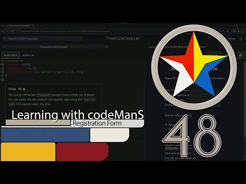 Learn HTML Forms by Building a Registration Form - Step 48