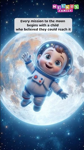 Every Moon Mission Starts with a Dream 🌙✨ #shorts #trending #artemis #moonmission #meekosfamily