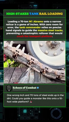 M1 ABRAMS RAIL LOAD PRECISION 🚂