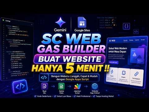 CARA MEMBUAT WEBSITE DENGAN AI GEMINI GOOGLE APPS SCRIPT HANYA 5 MENIT