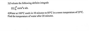 3) Evaluate the following definite integrals(i) ∫0π​xsin2xdx.... | Filo