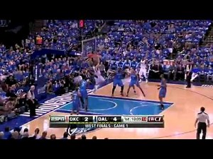 Dunk of the Night: Dirk Nowitzki Goes Baseline for the Two-Handed Dunk (Game 1; May 17, 2011)