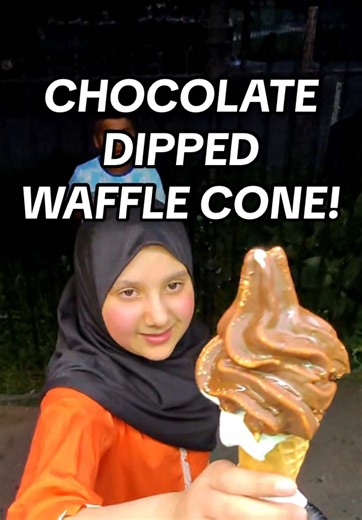 Chocolate Dipped Waffle Cone