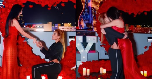 She said yes! That’s how the spectacular marriage proposal unfolded between two Cuban women in Miami