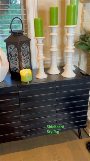 Sideboard Styling Simple but Classy! #homedecor
