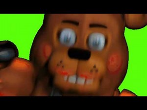Fnaf 7 ultimate custom night toy Freddy jumpscare green screen