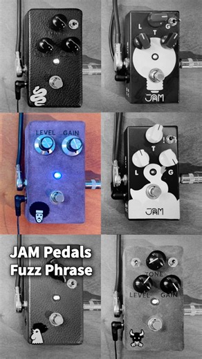 JAM Pedals Sound / JAM Pedals Rattler VS Tubedreamer VS Fuzz Phrase VS Eureka VS Rooster VS Octaurus