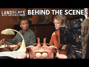 Landscape With Invisible Hand Behind The Scenes