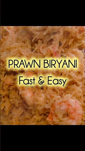 Easy Prawn Biryani Recipe | Quick & Delicious 😋