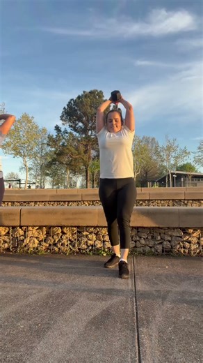 Outdoor Full Body Workout 💪 Dumbbells + Bench Burn #shorts