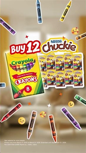 12 CHUCKIE = FREE Crayola