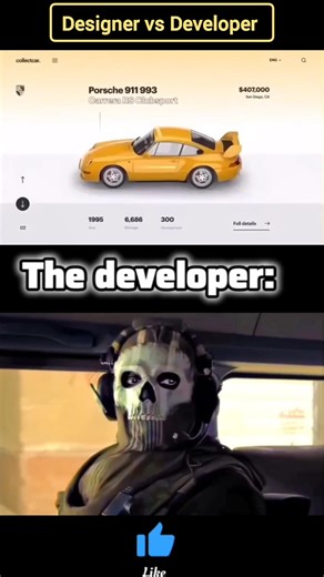 When Designer Meets Developer 💀💻#coding #shorts #funny #memes @LearnComputerWithRCS