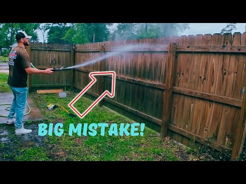 How To Clean A Wood Fence With Bleach (Pressure Washing)
