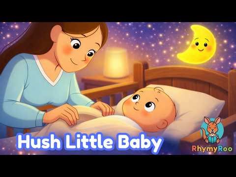 Hush Little Baby | Lullaby for Babies | RhymyRoo