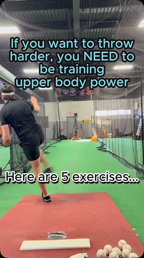 3.5K views · 2.8K reactions | If you want to throw harder, you NEED to be training for upper body power! Here are 5 exercises: 1. Supine Overhead Medicine Ball Throws 2. Partner Supine Chest Pass 3. Lateral Hop to Shotput Throw 4. Rotational Push-Pull 5. Run n’ Gun Overhead Med Ball Throw #baseball #pitching | BRX Performance | Facebook