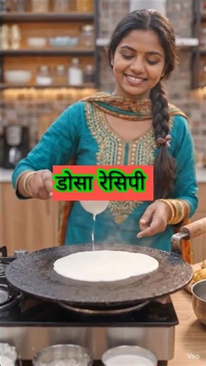 Dosa recipe South Indian food।। North Indian food 🍛🍳💯 #foodlovers #recipe #curdcurry