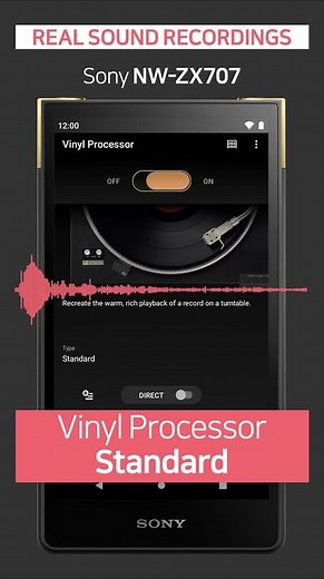 【REAL SOUND】 Vinyl Processor 🎵 Sony Walkman NW-ZX707