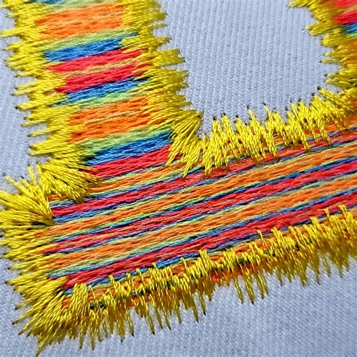 Machine Embroidery Font With Fluffy Outline | 5 Sizes (2-6 In) BX Format   9 Formats (digital Files) - Etsy