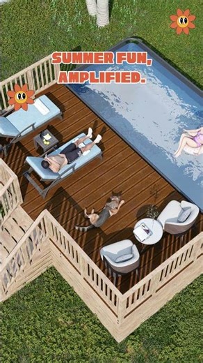 Create Your Dream Poolside Retreat with Our DIY Deck Plans #PoolDeck #OutdoorLiving