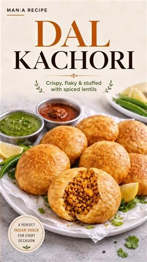 Crispy Dal Kachori Recipe | Street Style Homemade Kachori | Easy Tea Time Snack