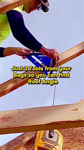 2 Tools = Perfect Roof Angles Every Time #DIYRoofing #Construction #RoofPitch