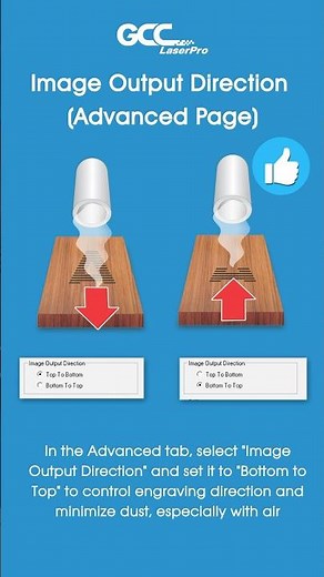 GCC Laser Printer Driver Introduction-- Image Output Direction Setting #gccworld #gcclaser