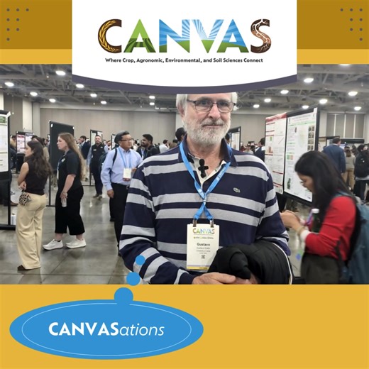 💞 It's time to share our CANVASations where we ask attendees a question. Today, we asked: "If you had a scientific super power; what would it be and why?" I think you'll enjoy the creative answers... its obvious that our community is comprised of passionate problem solvers! What would you say? share in the comments. #CANVAS25 #Superpowers | ASA, CSSA, and SSSA