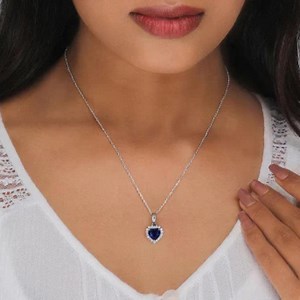 Titanic Pendant , Heart of Ocean Necklace , Crystal Sapphire Necklace , Titanic Movie Inspired , Love Forever Necklace , Romantic Jewelry - Etsy Canada