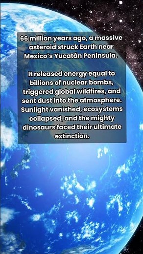When the Dinosaur-Killer Asteroid Struck Earth 🌍☄️