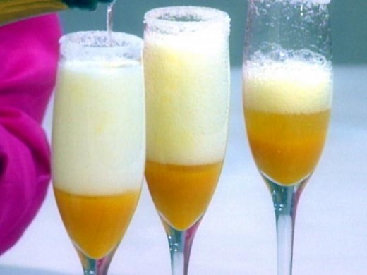 Mango Champagne Cocktail