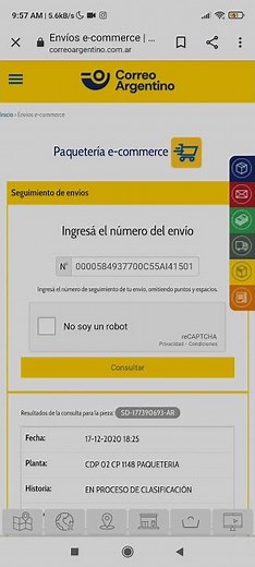 explicación seguimiento correo argentino