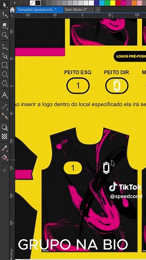 SpeedCorel (@speedcorel) - Template Automático para Camisetas no CorelDraw