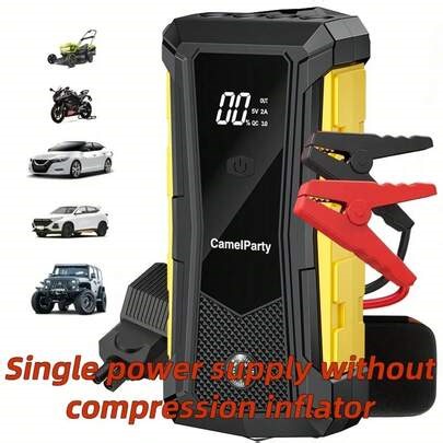 Car Jump Starter, Low Temperature Starter, Low Battery Starter, Portable, LED Lighting, Smart Digital Display, Convenient For Mobile Phone Charging, A Must-Have For Home Use. | SHEIN