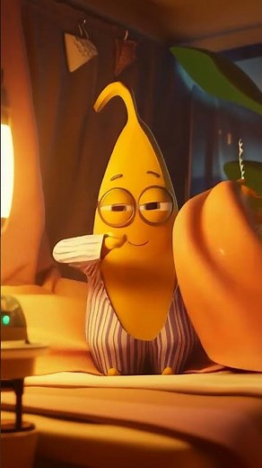 A Banana's Worst Nightmare (It's COLD) 🥶😭 #FunnyAnimation