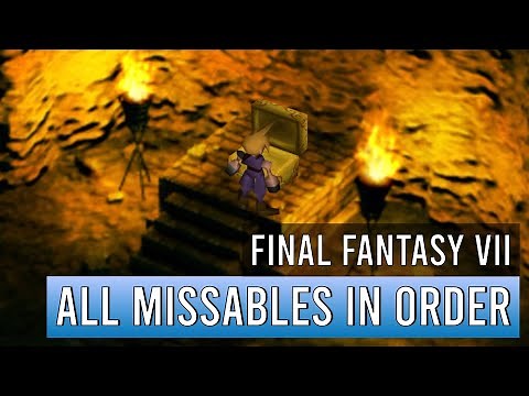 All Major Missables in Final Fantasy 7 in order (PS1 / 1997 Original)